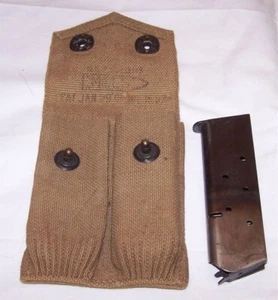 1911 1911A1 magazine 2 toned Government model origina1 in Mills 1918 Pouch - Picture 1 of 5