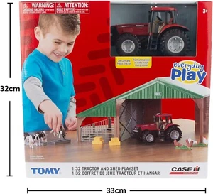 Britains 132 Bauset mit Koffer Traktor Spielzeug, Sammlerstück Bauernhof Set - Bild 1 von 7