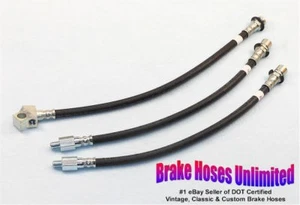 BRAKE HOSE SET Ford Falcon Station Wagon 1967 1968 1969 1970 - Drum - Picture 1 of 1