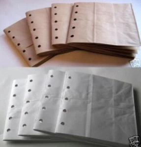 6X6 SEWN paper bag scrapbook album journal book 8 books white and kraft brown - Picture 1 of 2