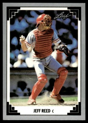 1991 Leaf #102 Jeff Reed Cincinnati Reds - Image 1 of 2