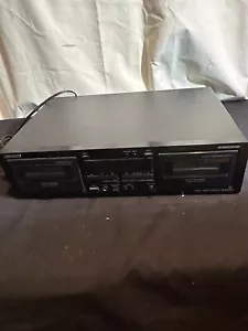 Vintage Onkyo Stereo Dual Cassette Tape Deck TA-RW313 Player Recorder TESTED!!! - Picture 1 of 12