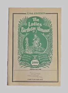 Vintage Ladies Birthday Almanac Black Draught Cardui 2000 Waltz Dubach, LA - Picture 1 of 2