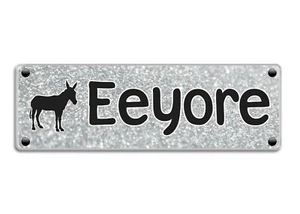 Esel Stall personalisiert Namensschild Plexiglas Schild Plakette - Bild 1 von 8