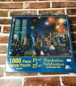 SunsOut Manhattan Celebration Puzzle Alex Chen New York City NYC Twin Towers Neu - Bild 1 von 6