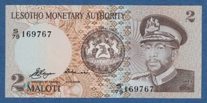 LESOTO / LESOTHO -- 2 MALOTI (19)79 -- UNC -- PREFIX S/79 -- PICK 1a. - Picture 1 of 2