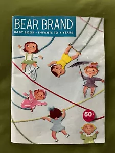 Libro de bebé marca Bear 1956 vintage bebés a 4 años patrones de tejido a ganchillo - Imagen 1 de 5