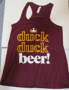 NEW DUCK duck beer Maroon SPORT TOP S SM SMALL TANK TOP RACER BACK-MINNESOTA - Bild 1 von 3