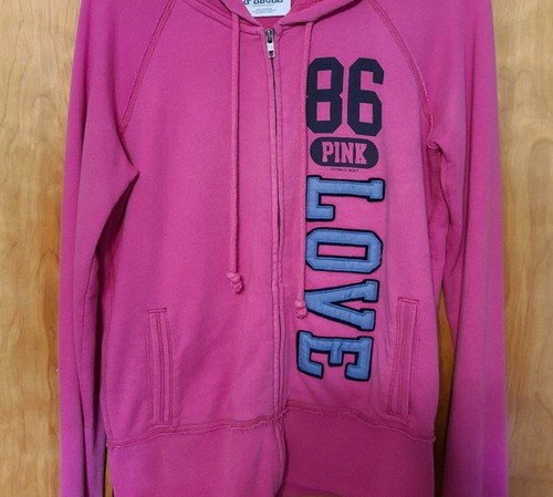 UNDERCOVER Felpa con cappuccio e zip intera Victoria’s Secret LOVE PINK 86 Y2K RARA vintage M