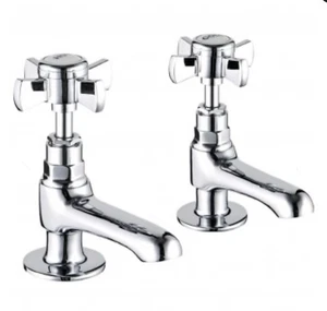 Par de grifos de lavabo Niagara Bayswater montados en pilar - cromo 9133  - Imagen 1 de 6