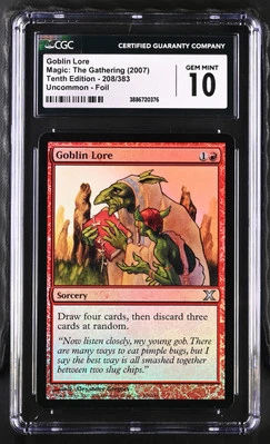 GOBLIN LORE 10th Edition Foil CGC 10 Gem Mint MTG [Nostalgium] - Image 1 of 2