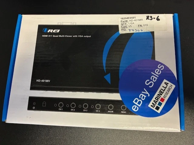 OREI Quad MultiViewer HD-401MR, 4x1 HDMI 4 Ports IR Support 1080p (new) - Image 1 of 1