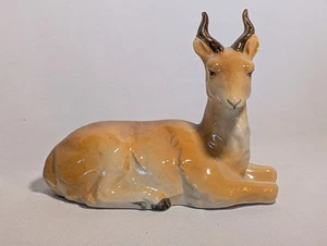 Vintage Porzellan Rest Gazelle Made in Italy Sammelfigur Statue Tier - Bild 1 von 11