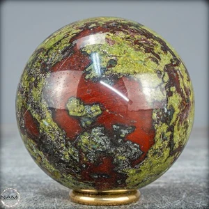 Natürliche Drachenblut-Jaspis Kugel aus Australien - 526,66g - 69,2mm - Bild 1 von 8
