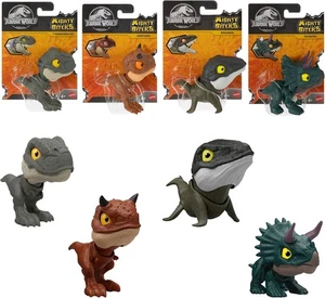 JURASSIC WORLD Figures, Complete Set of 4 Mini Figures (Box Set) 986C-JDC39 - Picture 1 of 7