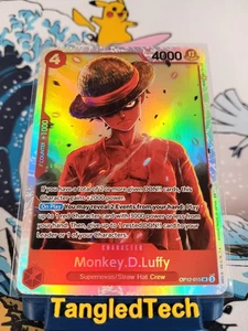 One Piece Monkey D. Luffy OP12-015 SR Legacy of the Master English Near Mint - Picture 1 of 2