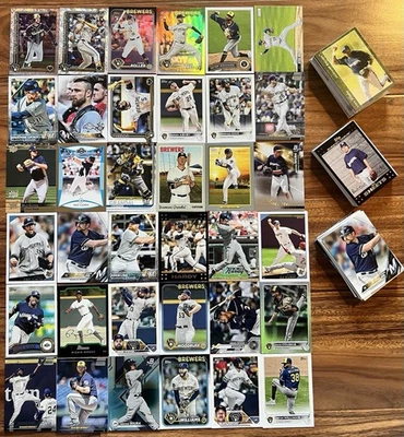 Lote de tarjetas de béisbol Milwaukee Brewers - 150 tarjetas Foto 1 de 4