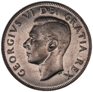 Canadá - 50 centavos - 1951 - KM#45 - plata .800 - Imagen 1 de 3
