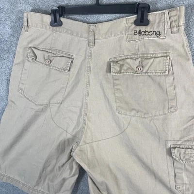 Billabong Cargo Shorts Men 36x10 Tan Flap Pockets Casual Skate Surf Y2K - Image 1 of 4