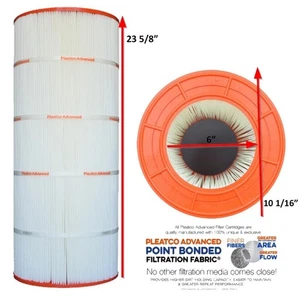 PAP100-4 Pleatco Swimming Pool Filter For Predator & Clean & Clear 100 FC-0686 - Picture 1 of 3