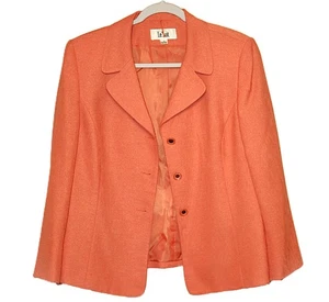 Le Suit Damen 10 Bleistiftrock Anzug Blazer Jacke Karriere Koralle Lachs - Bild 1 von 6