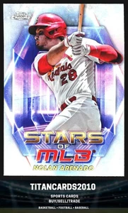 Nolan Arenado 2023 Topps Chrome Stars  Refractor St. Louis Cardinals - Picture 1 of 2