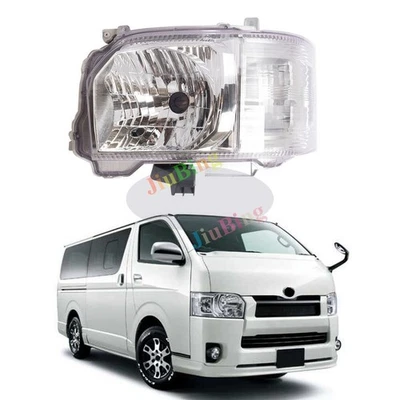 >2014-2016 ДЛЯ TOYOTA HIACE 200 ПРИГОРОДНЫЙ ФУРГОН ЛЕВАЯ СТОРОНА ПРОЗРАЧНАЯ ЛИНЗА ПЕРЕДНЯЯ ФАРА - Изображение 1 из 3