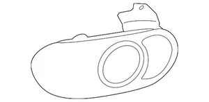 Genuine Mazda Lens & Housing - Driver's Side (LH) N066-51-180 - Picture 1 of 2