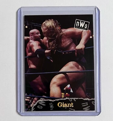 Tarjeta de novato Giant 1998 Topps WCW #7 Big Show Nuevo Orden Mundial de Lucha Libre Foto 1 de 3