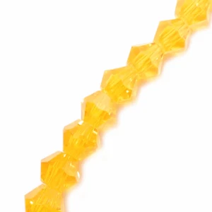 Glasperlen facettiert geschliffen 3,7 mm orange ca. 90 Perlen nenad-design - Bild 1 von 8