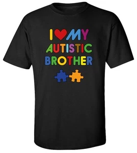 I Love My Autistic Brother T-shirt - Picture 1 of 6