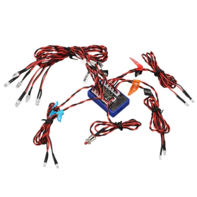12 LED Flashing Bright Light Kit For 1/8 RC HSP TAMIYA CC01 4WtD RC Car Truck - Image 1 of 4