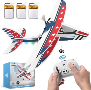 RC Plane 2.4GHZ Remote Control Airplane Toy for Beginners Kids Boys Girls Adults - Picture 1 of 12