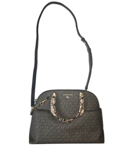 Michael Kors Hudson große Geldbörse aus brauner & goldener Lederkuppel Neu - Bild 1 von 5