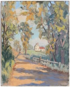 Amerikanischer impressionistischer Geo. Morris Gemälde Angeln Falmouth ME Ogunquit Künstler - Bild 1 von 19