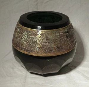 antike, art deco - masive oroplastik Dose / Vase - Bild 1 von 5