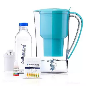 Alkaline Hydrogen Water Filter Pitcher removes Fluorides, Chlorine, Heavy Met... - Picture 1 of 9