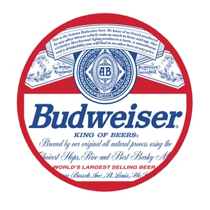 Budweiser Pegatina Logo Cerveza Patín Celda Portátil Parachoques Vinilo Calcomanía - Imagen 1 de 1