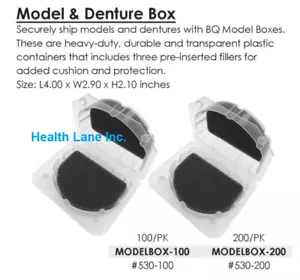 Modelli e scatole per protesi da laboratorio odontoiatrico Meta BesQual 4""L x 2,9""L x 2,1""H trasparenti - Foto 1 di 1