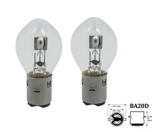 2x S2 Birne Lampe 12V 35/35W BA20d Sockel Halogen für Roller ATV 4500K DHL - Bild 1 von 5