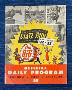 California State Fair Horse Show 1960 Official Program Rodeo Ads Sacramento 988A - Picture 1 of 3