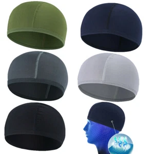 Herren Damen kühlende Totenkopf Kappe Helmfutter schweißableitend Radfahren Sport Beanie Mütze - Bild 1 von 19