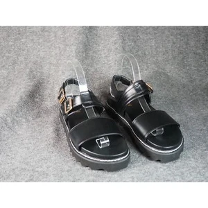 Shein Zapatos Punta Abierta Hebilla Correa Forma Media Negro Sandalias Euro 39 EE. UU. 8 Verano Nuevo - Imagen 1 de 10