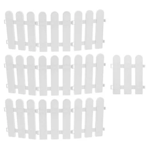 10 Pcs White Garden Fence Path Fence for Courtyard Decoration - Picture 1 of 12