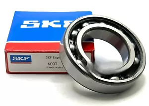 NEW SKF 6007 DEEP GROOVE BALL BEARING, OPEN, NO SEALS 35x62x14mm - Picture 1 of 3