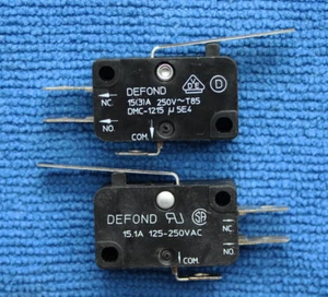 Interruptor de límite micro DMC-1215 5 piezas 3 pines 15A 250 VCA DEFOND - Imagen 1 de 1