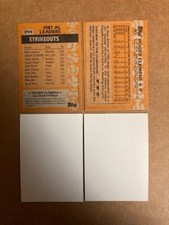 Wade Boggs Error Lot(2) 1988 Blankfront Regular Issue & AL Batting Leader Cards