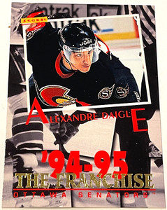 1994-95 Score Pinnacle Ice Hockey The Franchise ALEXANDRE DAIGLE, Senators #TF16