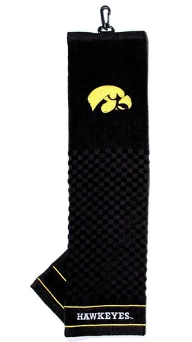 Iowa Hawkeyes 16"x22" Embroidered Golf Towel [NEW] NCAA Golfing Cotton Cover