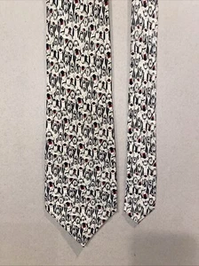 Mickey & Co. by Balancine Inc 100% Silk Made in Korea Tie Goofy 57" L x 3.5" W - Picture 1 of 6